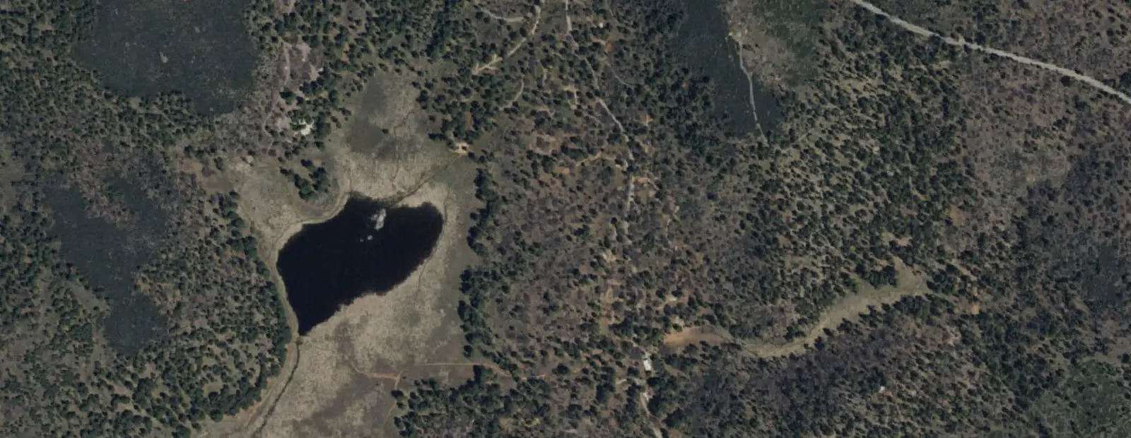 Satellite view of Laguna Campground, with its 72 sites marked