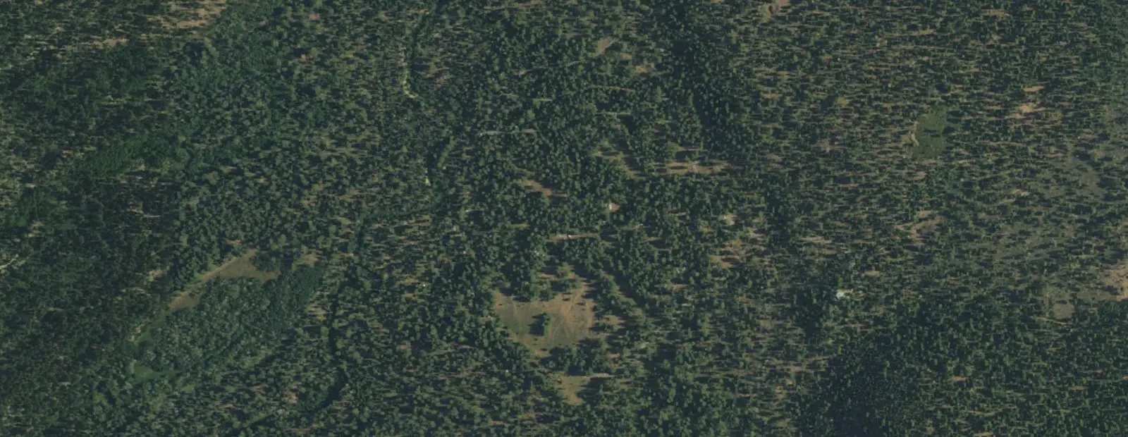 Satellite view of Fallen Leaf Campground, with its 193 sites marked